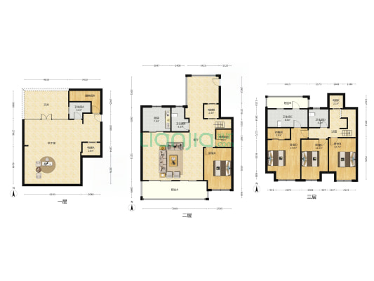 大华春和景明 4室1厅4卫 268平方
