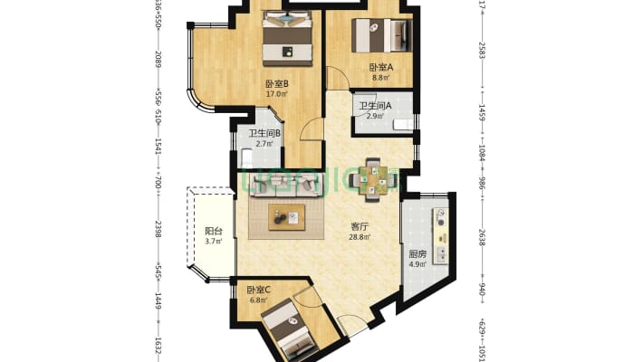庆典大厦二手房实景图