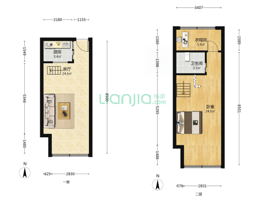 东方锦城 1室1厅1卫 41平方