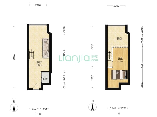 万科·万致天地 1室1厅1卫 32平方