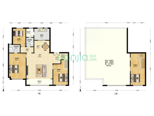 枫林九溪·岱溪 4室2厅2卫 175平方