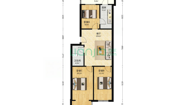 中国建设银行商住楼二手房实景图