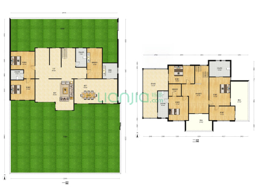 丹金桂花园 7室2厅4卫 288平方