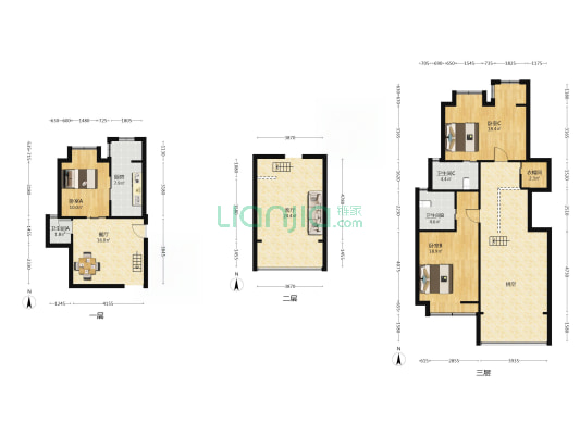 虞山国际花园 3室2厅3卫 143平方
