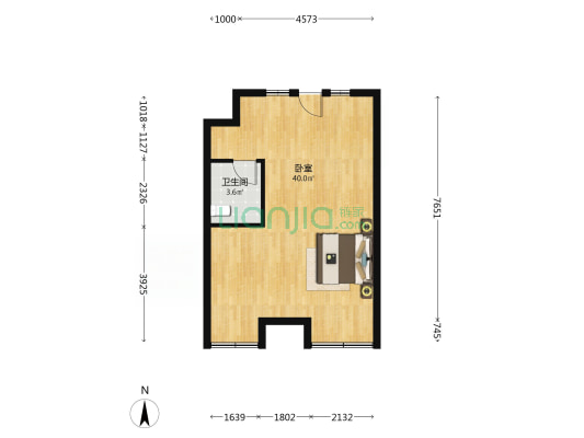 保利红岛湾南区 1室0厅1卫 67平方