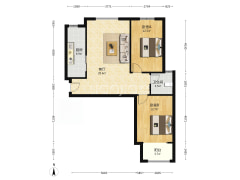 钻石广场南北二居室房本满五唯一-涿州钻石广场户型图