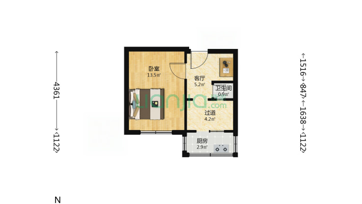 团结街（胜利桥北商圈）二手房实景图