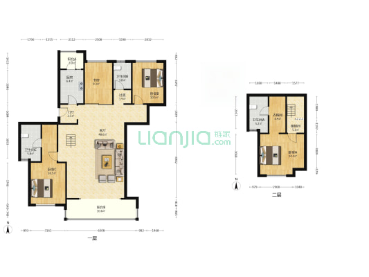 中建锦澜壹号 4室1厅3卫 159平方