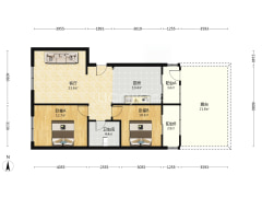 房子中低楼层，采光好，物业费低-涿州惠友康庭户型图