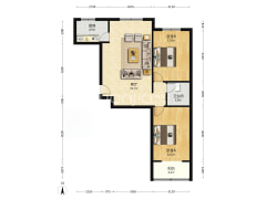 双馨佳园 2室1厅 南-涿州双馨佳园户型图