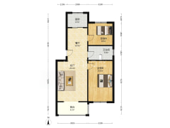 燕赵花园 集中暖暖 一梯两户 采光充足-涿州燕赵花园户型图