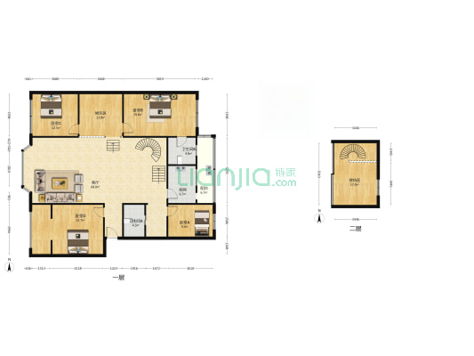 乐旭园 4室1厅2卫 196平方