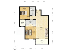 香港豪庭中装，全阳两居，本满五年。-涿州香港豪庭户型图