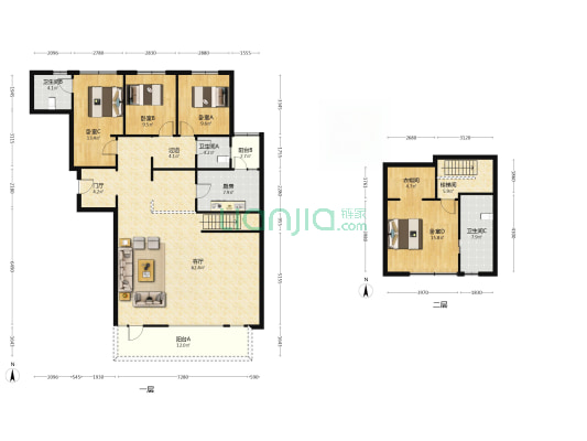 武侯金茂府三期 4室1厅3卫 162平方