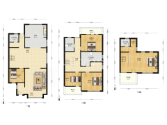 军官社区联排别墅，集体供暖，随意装修-涿州嵘御航城户型图