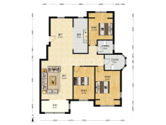 此房洋房，中间楼层，采光充足，房本满二-涿州香邑溪谷户型图
