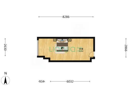 中国铁建中心 1室0厅0卫 44平方