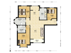 香邑溪谷精装自住南北通透大三居房本满二无尾款-涿州香邑溪谷户型图