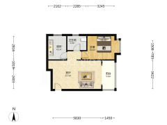 鸿坤理想湾一居室精装满二随时看房明厨明卫-涿州鸿坤理想湾北区户型图