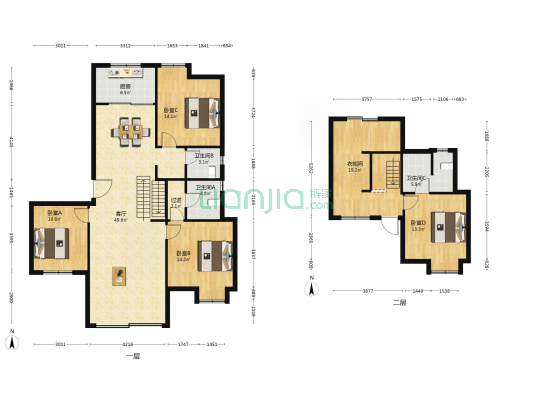 天赐金龙城 4室1厅3卫 189平方