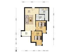 天伦湾嘉园 毛坯 两居室，55万-涿州天伦湾嘉园户型图