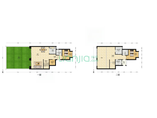 龙湖長滩原麓归麓 2室1厅4卫 140平方