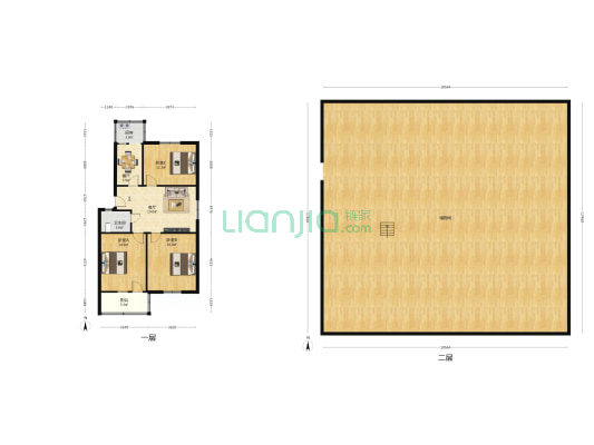 幸福花苑 3室2厅1卫 100平方