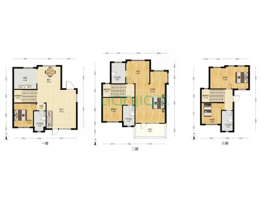 金科碧桂园翡翠郡 5室2厅4卫 249平方