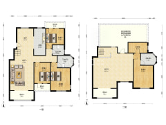 香邑溪谷洋房上跃，精装修 全部品牌 带露台-涿州香邑溪谷户型图