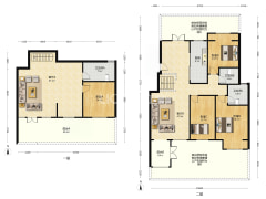 南北通透，户型方正，低楼层，花园小区，拎包入住-涿州香邑溪谷户型图