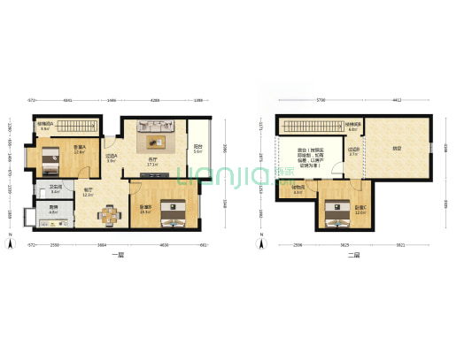 22小区 3室2厅1卫 126平方
