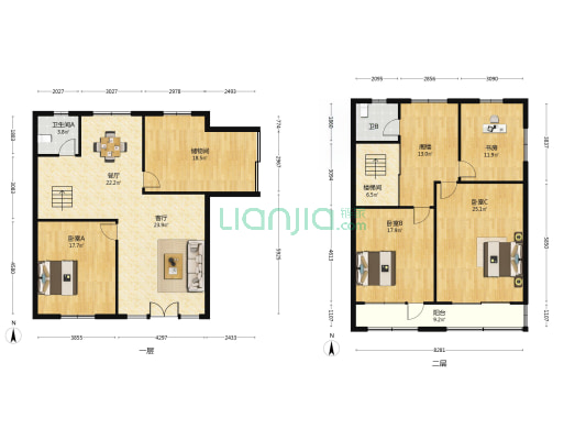 新生小区 4室2厅2卫 196平方