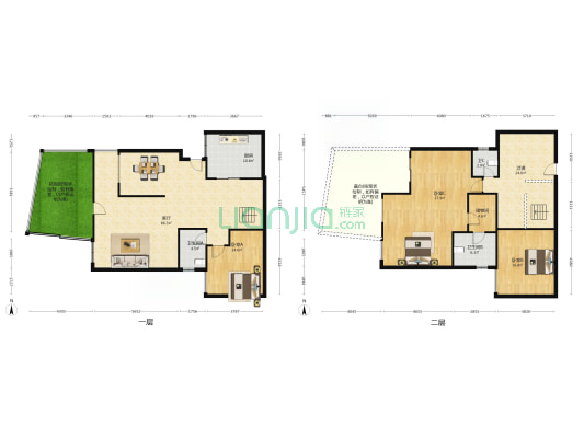 南山壹号 3室1厅3卫 205平方