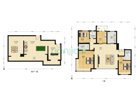 建发观云 4室1厅3卫 282平方