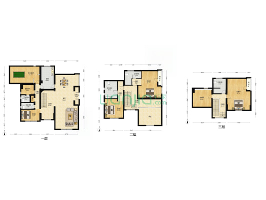 北京乡村高尔夫别墅 5室1厅5卫 350平方