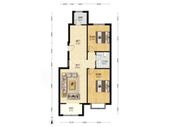 此房26年2月满五，精装修，采光好，视野好，看房方便-涿州幸福嘉园户型图