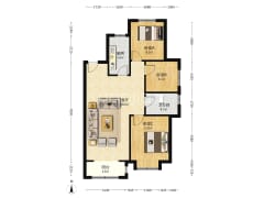 好楼层 全天采光 三居室 绿色宜居-涿州香邑溪谷悦都小区户型图