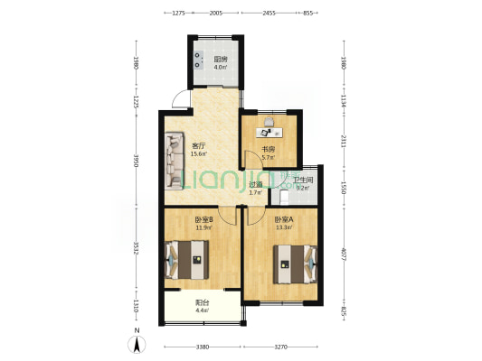 五泄路 3室1厅1卫 72平方