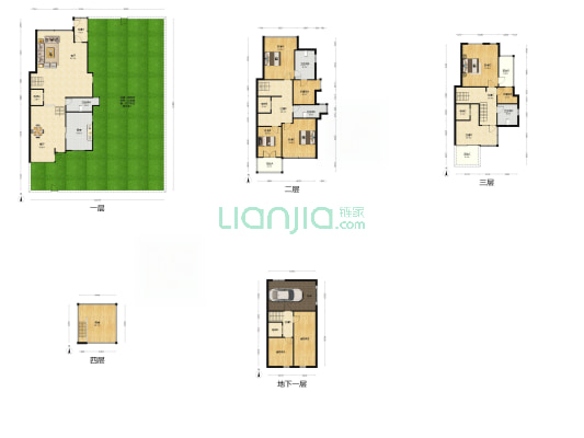 伴山香槟园 4室2厅4卫 256平方