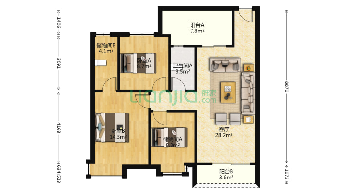 米兰雅居二手房实景图