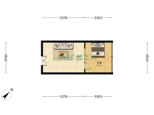 创展中心 1室1厅0卫 51平方
