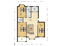德远云璟西侧 板楼大社区 三阳户型 中间楼层-涿州名流枫景洋房户型图