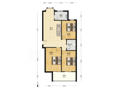 此房是 低楼层 户型方正没有面积浪费 中等装修 拎包入-涿州名流枫景五期户型图