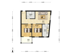 东南户型  好楼层采光好   交通方便-涿州华阳风景户型图