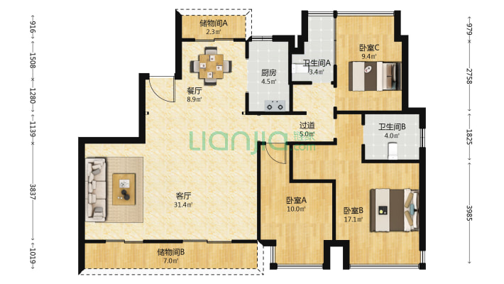 中交锦澜府二手房实景图