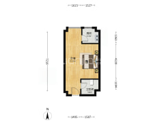房子户型方正  交通便利  出门购物方便   配套齐全-涿州名流美域户型图