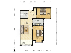 属于市区的位置，民水民电，精装修，拎包入住-涿州香邑溪谷上园户型图