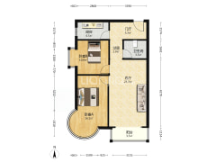 凯旋门 西南两居室，户型方正，満五-涿州鸿盛凯旋门户型图