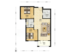 德信御府中高层两居，毛坯满二年，-涿州北京城建·德信御府户型图