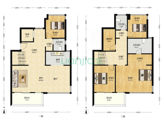 首开天府琅樾 4室1厅3卫 221平方
